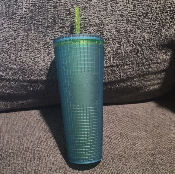 Starbucks | Green Grid Tumbler - Picture 2 of 4